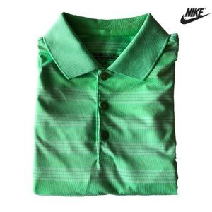 Nike Green Golf Dri-FIT Polo Shirt Size Medium